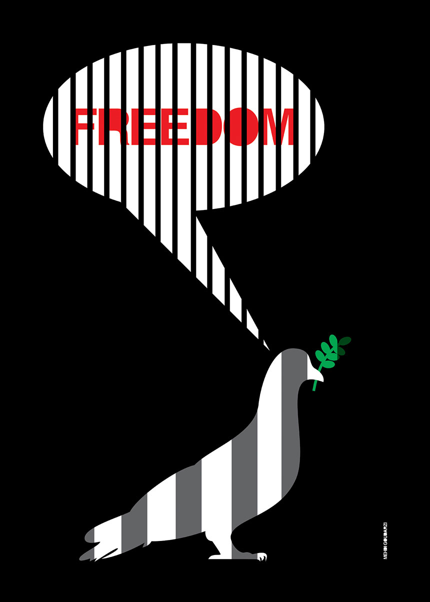 mehdi_goudarzi_blank_poster_freedom